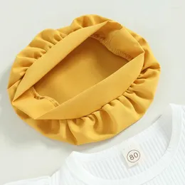 Наборы одежды Feepege Kids Baby Girl 3pcs наряды рукав вязаная рубашка топы A-Line Skir