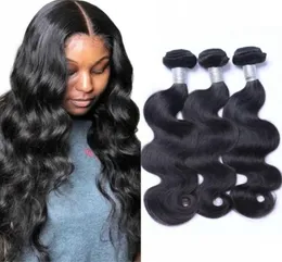 Mongolian Body Wave Human Hair Bundles Natural Color Weave 34 Pieces 826 inch 100GPC Non Remy Hair Extensions2322853