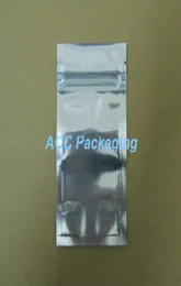 Bütün 713cm alüminyum folyo poşetler temiz yeniden kapatılabilir valf fermuar plastik perakende ambalaj paketleme torbaları depolama çantası paketi1378936