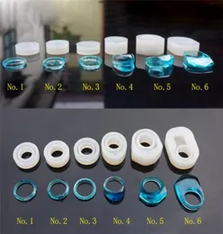 Snasan silicone mould for Jewelry Finger Ring Mould 6styles Resin