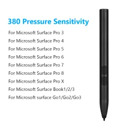 Pens Smart Tablet Stylus Lápis para Microsoft Surface Pro 3/4/5/6/7/8, Livro de superfície/laptop de caneta Gosensível Acessório de escrita suave
