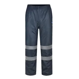 Calças aykrm oi viss de calças refletidas Segurança listrada à prova d'água à prova de vento calça calça de caminhada de ciclismo longa oxford