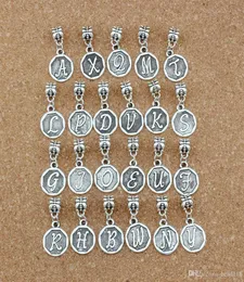 50pcslot Antique Silver Mix Letter anfängliche Zauberanhänger für Schmuck Making Armband Halskette DIY Accessoires 148x308mm A419A8507474