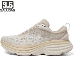 Sapatos casuais Saludas Trail Runni Bondi 8 Men Women Sports Outdoor All Terrain Treno que não tem deslizamento Tênis de moda