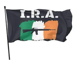 Ira Irish Republican Army Tapestry Courtyard 3x5ft Flags Decoration 100d Polyester Banners Inomhus utomhuslivad färg Hög kvalitet5398068