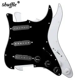 Cables Guitar Pick Guard Pickups ST Electric Guitar Pickguard with Loaded Prewired Three Single Coil Pickup Guitar Parts & Accessories