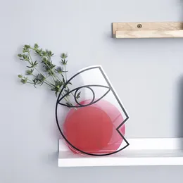 Vasi vaso acrilico Vaso creativo soggiorno decorazione desktop decorazione moderna vita face composizione fiore goccia