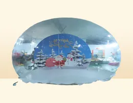 ship outdoor games activities Christmas Inflatable Giant Snowglobe Human Size Snow Globe with tunnel for adults and kids8141548