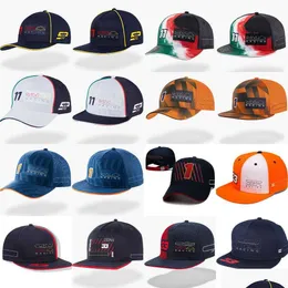 2024 F1 Racing Caps Forma 1 drużyna modna baseballowa czapka Summer Men Kobiety Zakrzywiona marka sportowa na świeżym powietrzu Moda Sun Hat Drop dostawa DH310