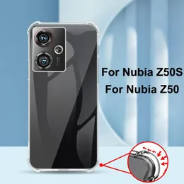 Für Nubia Z50 Telefonkoffer Z50 Ultra für Nubien spielen 5G transparente TPU -Airbag -Silikonabdeckung für Nubia Z40S Z50S Pro Z30 Z60 Ultra