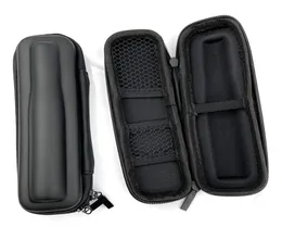 Accessori per fumatori con cerniera in pelle nera Mini Slim Case Small Ego Carry Borse per Pen Accendino Tobacoo Tubo