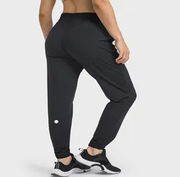 LL Mulheres Yoga Nona Pants Running Fitness Joggers Soft High Caist Elastic Casual Jogging Pants 4 Colors DL1987940337