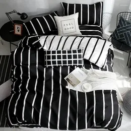 Bedding Sets Juego De Ropa Cama Extragrande Polister Edredn Gris Geomtrico Funda Para Almohada 3/4 Uds.