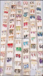 Stud Earrings Jewelry Womens Fashion 30Pairs Lots Crystal European And American Mix Style 210323 Drop Delivery 2021 2Fjzx253k1277642