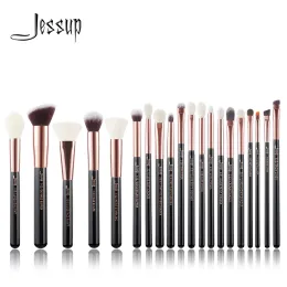 Kits Jessup Makeup Brushes Set 20pcs Make Up Brush Foundation Powder Brushes NaturalSynthetic Rose Gold /Black Brades Kit