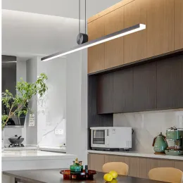 Moderno lampadario minimalista a soffitto a led dimmerabile per sala da pranzo cucina isola luci a sospensione LUSTER LUMINAIRES