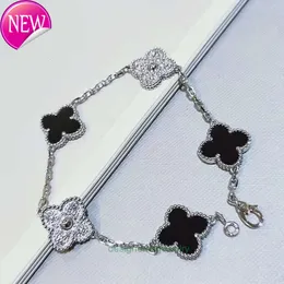 New Van Four Leaf Clover Bracelet Luxury Clover High Grade Bracelet Designer Jewellery Ladies Love Charm Jewellery 크리스마스 선물 상자