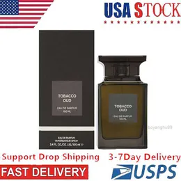 Gratis frakt till USA på 3-7 dagar Topp Original 1 1Tobacco Oud 100 ml Klassisk kvinna Parfum Womens Deodorant Floral doft