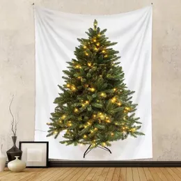Camess Christmas Tree Goblen Yıl Süsleme Duvar Asma Halı Halı Noel Dekorasyon Yatak Yatak Yatağı Plaj Mat