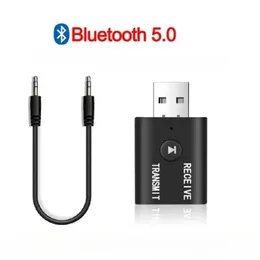 2 IN1 USB Wireless Bluetooth Adapter 5.0 Transmiter Bluetooth per computer Adattatore per altoparlanti per laptop per computer ricevitore Bluetooth