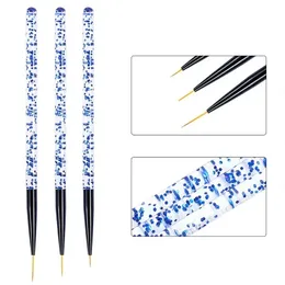 Cross Border Nail Brush Tool 3 Pack Acrylic Crystal Carved Phototherapy Cable