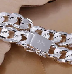 Armband pulsera de primera ley para hombre y mujer brazalete plata esterlina 925 färg fino 10mm cuadrado39219106332035