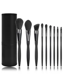 Sponges Applicators Diamond Makeup Brushes Set Tools 9PCS Fluffy Synthetic Vegan Luxury Black Foundation Brochas Maquillaje Brush 2293503