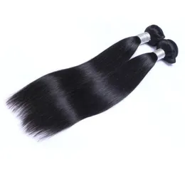Brezilyalı bakire insan saçı düz işlenmemiş remy saç örgüsü çifte atkı 100 gbundle 2bundlelot boyanabilir 5606288
