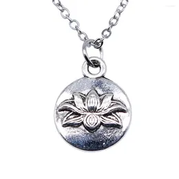 Hänghalsband 1st lotus choker halskvinnor tillbehör smycken tillverkning leveranser vintage kedjelängd 40 5 cm