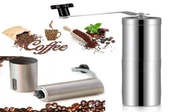 Manual Coffee Grinder Bean Conical Burr Mill For French PressPortable Stainless Steel Pepper Mills Kitchen Tools DHL WX914646603587