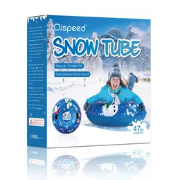 CLISPEED Inflatable Snow Sled Heavy Duty Blow Up Snow Tube Thickened Bottom Winter Outdoor Sports Toys for Kids Adults Clispeed Inflatable Snow Tube Large PVC Inflatable \u2013 Grandado