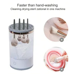 Kits 2024 New Automatic Electric Makeup Brush Cleaner Cleaner Artishable Lazyling Grash Tool Quick Dry Tool