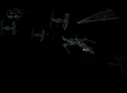 Statek kosmiczny milremium Falcon x Wing Fighter Wall Statuser Starfighters War Dekal dla dzieci pokoju dziecięcego Dekorowanie domu 2112175524252