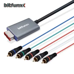 Accessories Bitfunx NGC Component Cable for Gamecube Nintendo 5RCA YPbPr Full Video and Audio Support Video Game Gaming Accessories