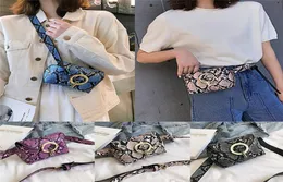 Noennamenull Ladies Leather Snake Cross Body Body Bage Women Woming Waist Over Borse Han2355054