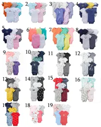 UNIESX neonato per bambini Romper abbigliamento 5 pezzi di tute per neonati per bambini in cotone bambino roupa de bebe ragazze ragazzi abiti da bambino zz