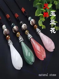 Подвесные ожерелья этническая винтажная магнолия Мэйпл Дракон Jade Mala Beads Accessory