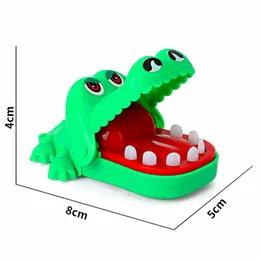 Roliga familjespel bitande hand alligator tandläkare nyhet leksaker mini krokodil leksaker biter finger spel krokodil mun gags leksak