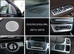 Bil innerdörr o högtalare växelskift panel dörr armstöd täck trim klistermärke för Mercedes Benz Ml GL klass GLE GLS Auto Accessories6595417