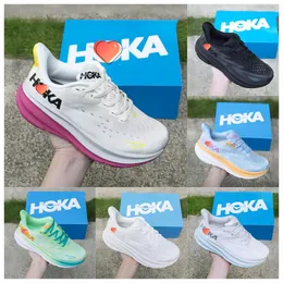 Hokaaing Shoes Clifton 9sneakers Дизайнерские кроссовки Мужчины женщины 9 кроссовок для женского претендента 7 Антрацитовые туфли для ботинки Houthable Mens Mens Outdoor Sports Trainers