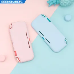 الملحقات Geekshare Silicone Case for Nintendo Switch Lite Color Cover Cover Cover Shell NS Mini Shell Fox لإكسسوارات Nintendo Switch Lite