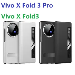 Slim Leather for Vivo X Fold 3 Pro Case Flip Book View Windows Stand Fullt täckningsskyddsskydd