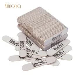 أدوات 100 PCS/Lot Hot Mini Wooden Nail File 180/240 Grit Sandpaper تلميع ملفات تجميل التخزين المؤقت Salon Manicure Tools