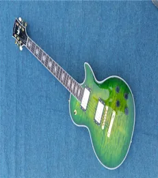 Bra billigt China Custom Electric Guitar White Block Pearl Inlay Solid Mahogny Body Left Handed tillgänglig5185475