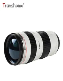 Transhome Camera Lens Mug 440ml New Fashion Creative rostfritt stål Tumbler Canon 70200 Lens Thermo Mugs för kaffekoppar C186343098