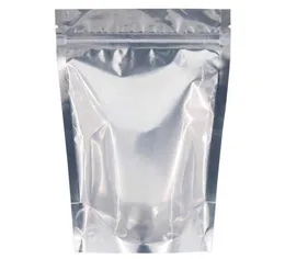 50pcs 9x15cm Resealable Ziplock 식품 보관 가방 Mylar Aluminum Foil Foodsaverherb 4319442에 대한 명확한 전면이있는 파우치 가방.