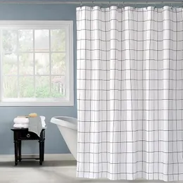 Shower Curtains Art Simple Curtain Decor Arabic Modern Nature Sheer Set Rings Rideau Douche Home Accessorie Supplies