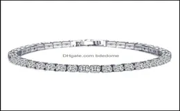 Tenis Bracelets Biżuteria 18k Whiteyellow Gold Splating Blawing Cubic Zircon CZ Bransoletka klastrowa moda na imprezę Wedding 28888715