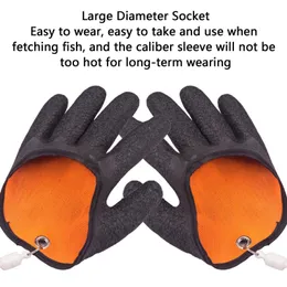 Luvas de trabalho de segurança magnética protegem a punção manual Catching Glove de pesca luvas de pesca luvas de proteção de proteção