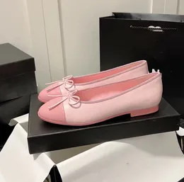 klänningskor designer balett platt sko vår höst båge mode båt sko läder läder lata dans loafers stora läder sula fårskinn kvinnor skor klackar